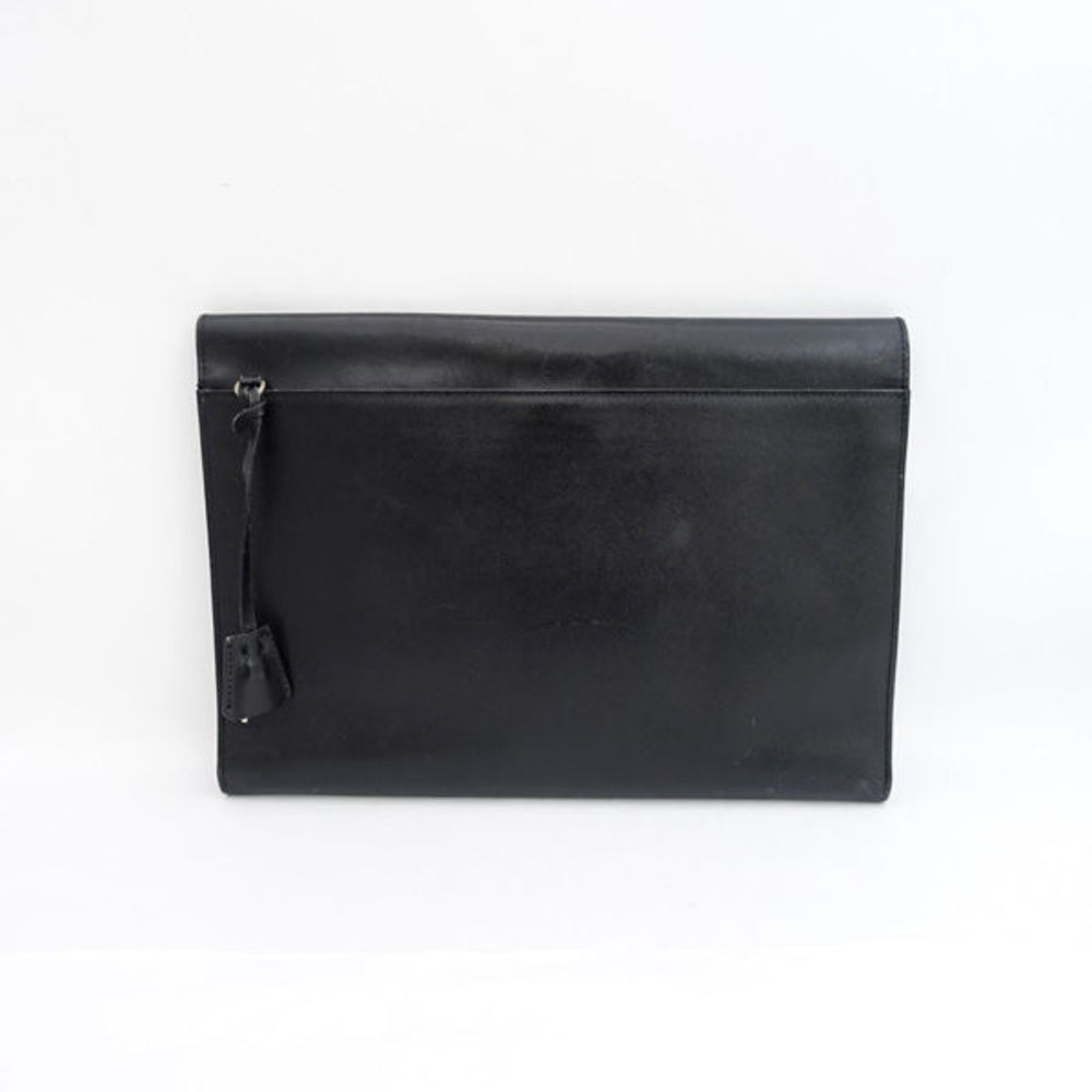 Prada Document Case Leather Black - image 2